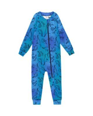 One-Piece Gradient Dinosaur Thermal Underwear - Little Kid by DEUX PAR DEUX