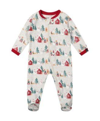 Unisex Christmas Front Zipper Footed One Piece Pajama - Baby by DEUX PAR DEUX