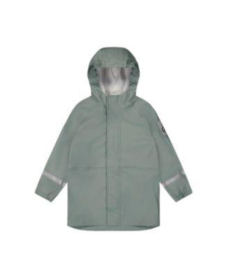 Unisex Color Block Hooded Reflective Rain Jacket - Little Kid by DEUX PAR DEUX