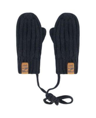 Unisex Knit Mittens with String - Baby by DEUX PAR DEUX