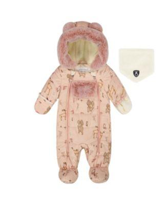 Unisex One-Piece Layette Snowsuit Animal Designed for Car Seat - Baby by DEUX PAR DEUX
