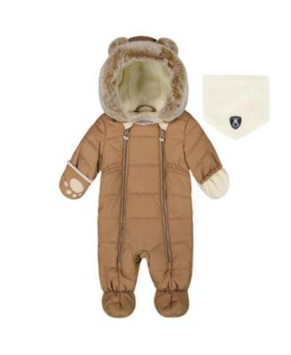 Unisex One-Piece Layette Snowsuit Designed for Car Seat - Baby by DEUX PAR DEUX