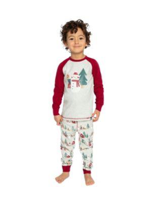 Unisex Organic Cotton Christmas Top Pants Two Piece Pajama Set - Little Kid by DEUX PAR DEUX