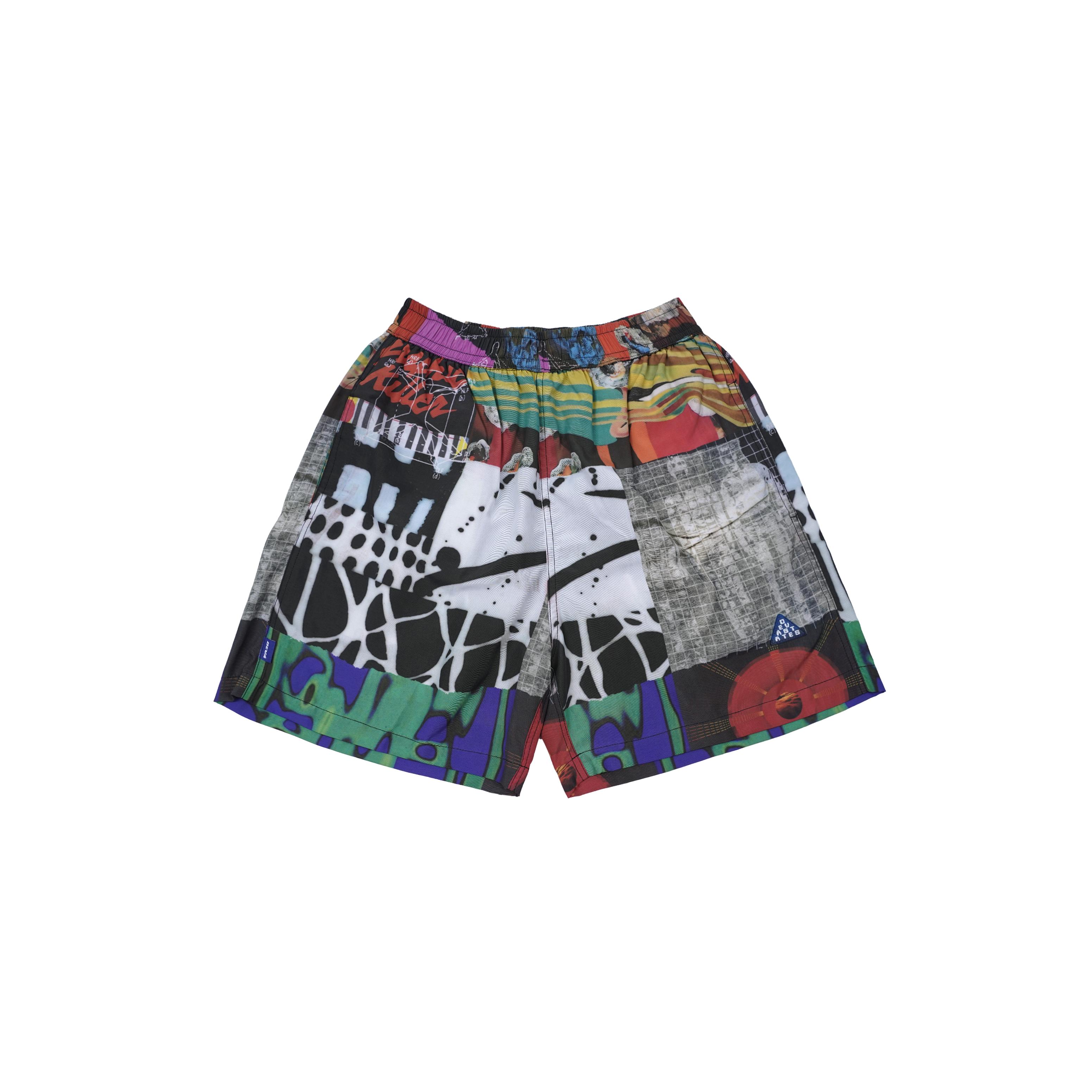 DEVÃ� STATES - CACHE Printed Nylon Shorts - (Multi) by DEVA STATES