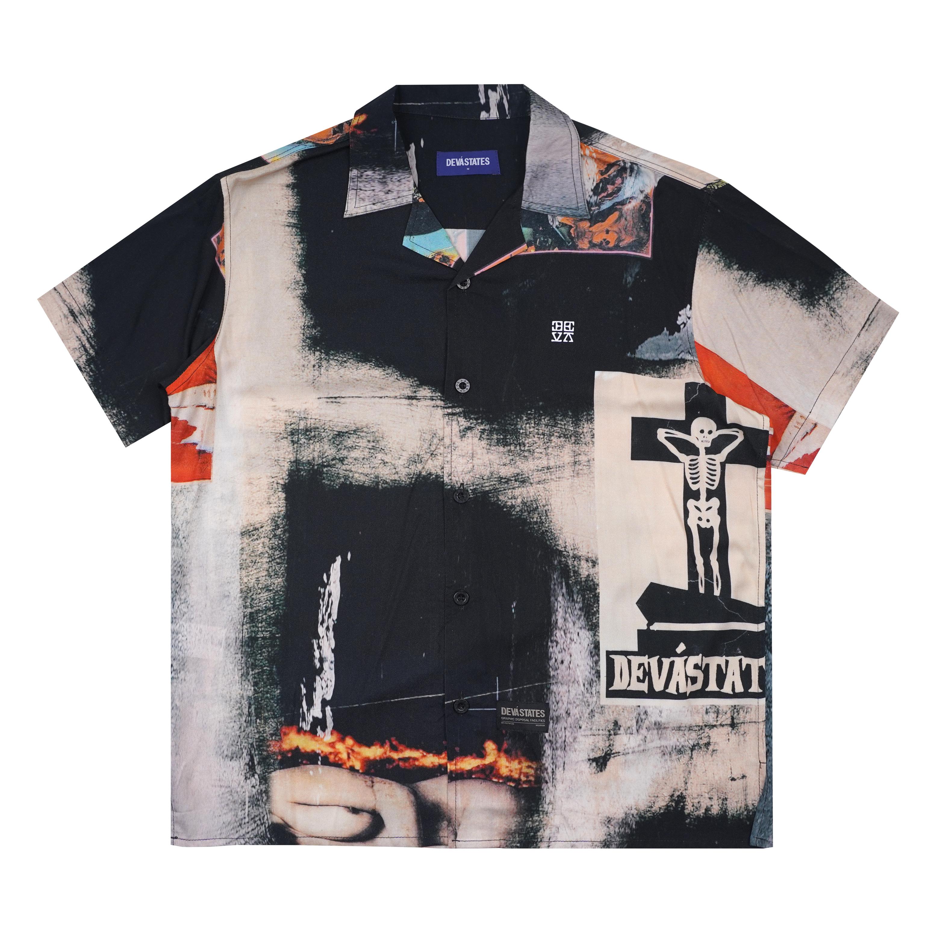 DEVÃ� STATES - CLAMOR Souvenir Shirt - (Multi) by DEVA STATES