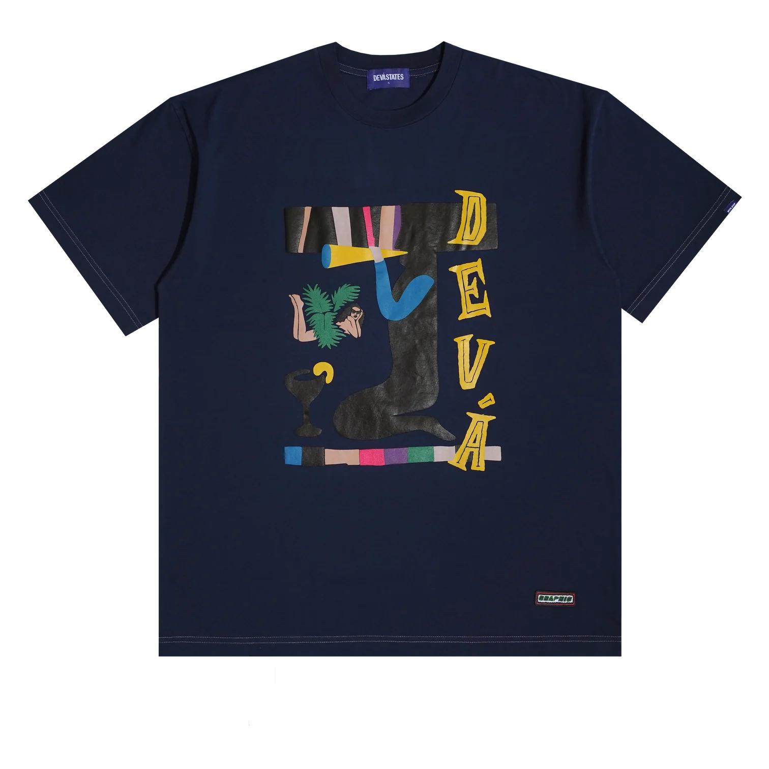 DEVÃ� STATES - MARG T-Shirt - (Indigo Blue) by DEVA STATES