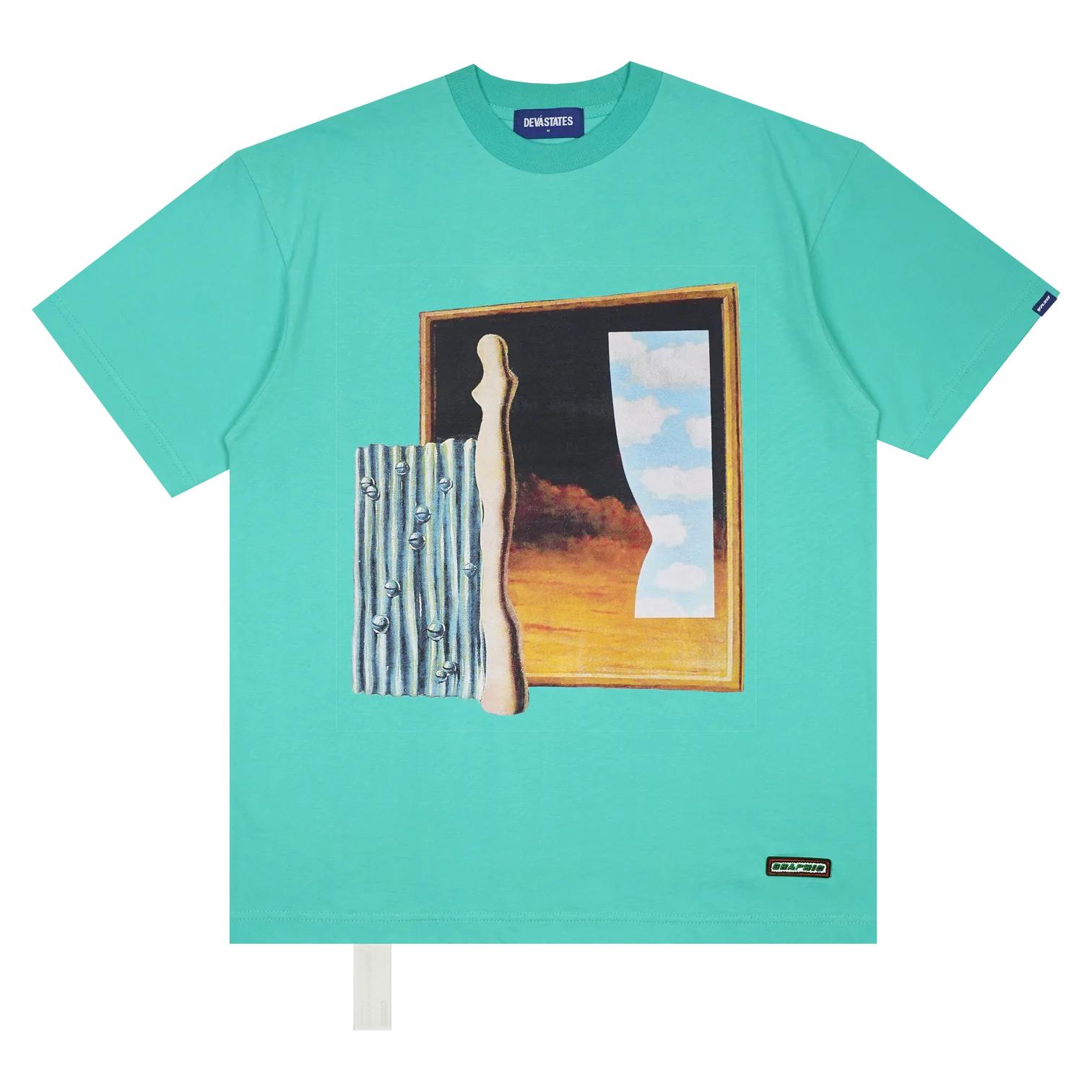 DEVÃ� STATES - PORTAL T-Shirt - (Washed Green) by DEVA STATES