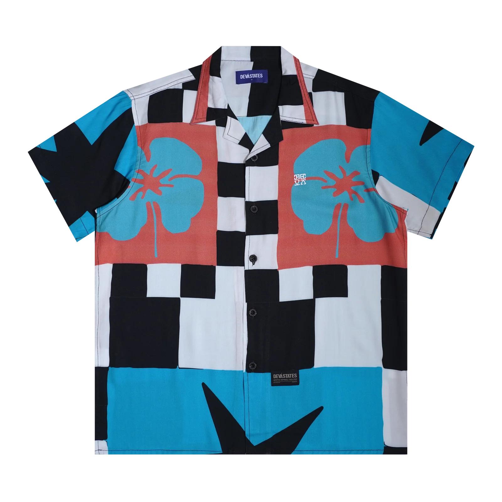 DEVÃ� STATES - Palmera Souvenir Shirt - (Multi) by DEVA STATES