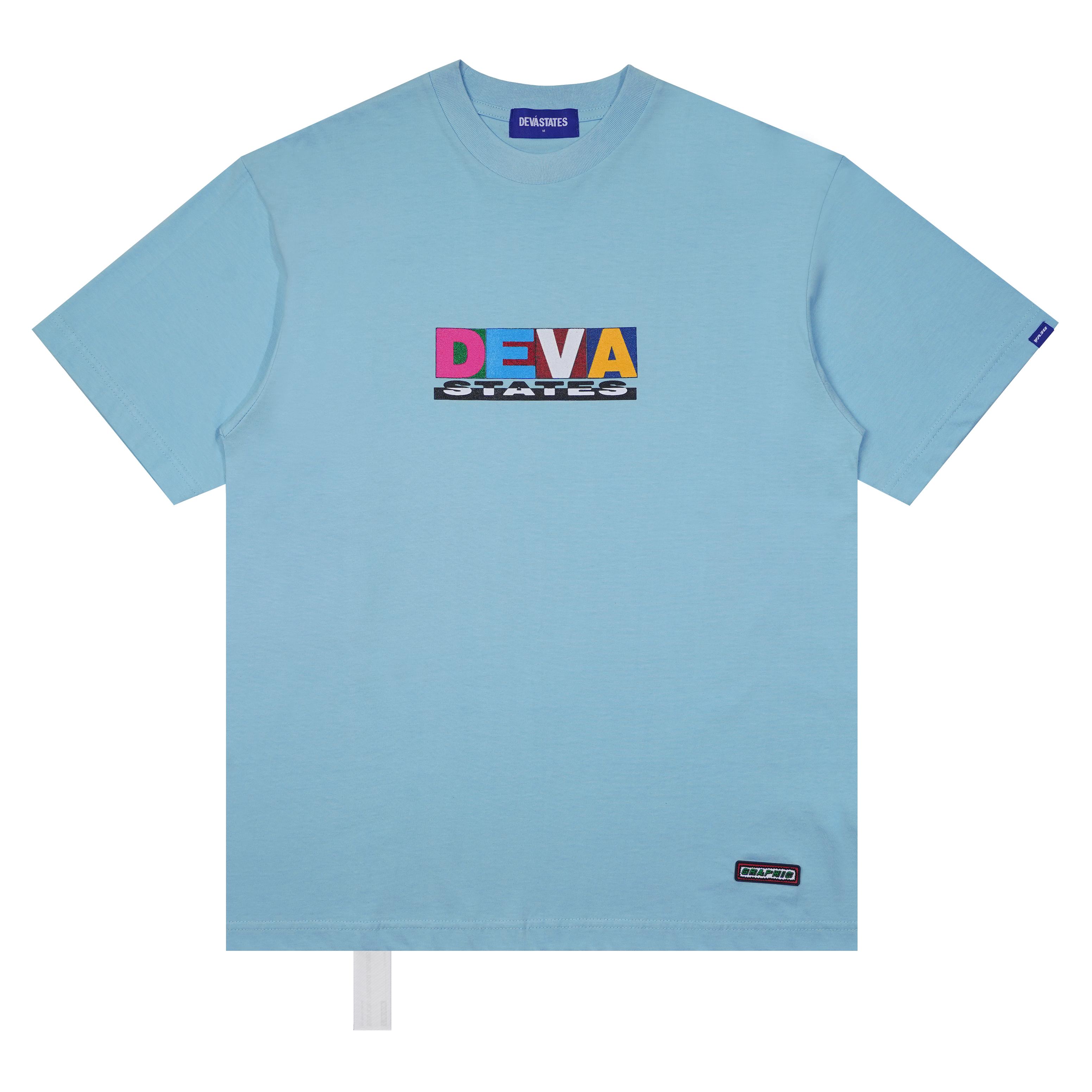 DEVÃ� STATES - STOMPER T-Shirt - (Washed Blue) by DEVA STATES