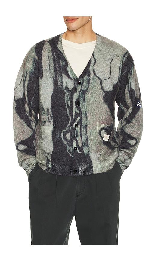 Deva States Marble Mohair Knit Cardigan in Grey by DEVA STATES