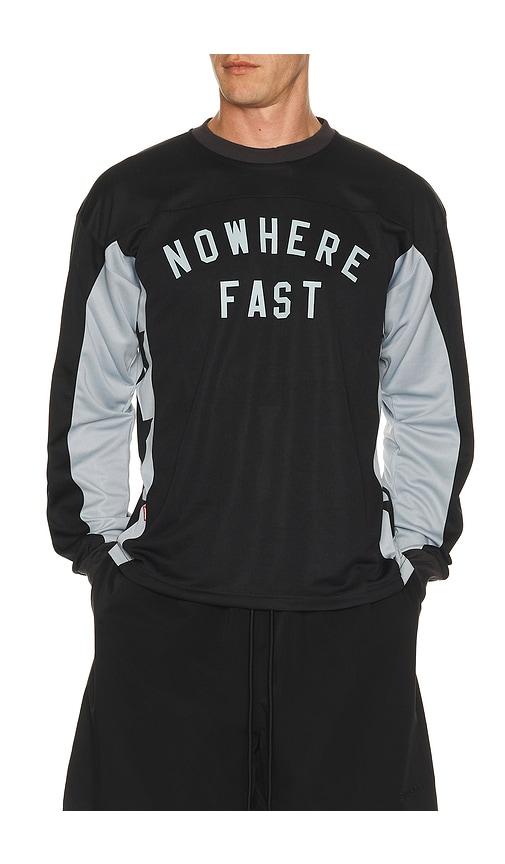 Deva States Static Long Sleeve Mesh Jersey in Black by DEVA STATES