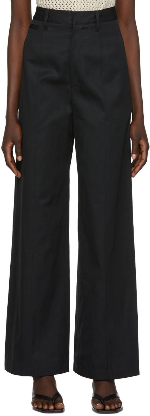 Black Lizzy Trousers by DEVEAUX NEW YORK