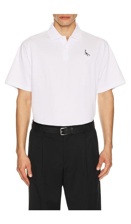 Devereux Golf The Scorpion Icon Polo in White by DEVEREUX GOLF