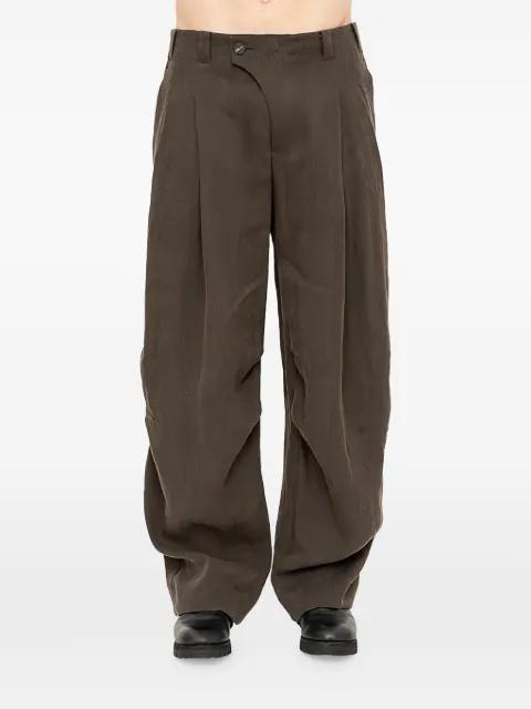 pleated wide-leg trousers by DEVOA