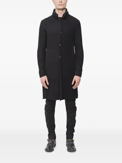 roll neck knitted cardigan by DEVOA