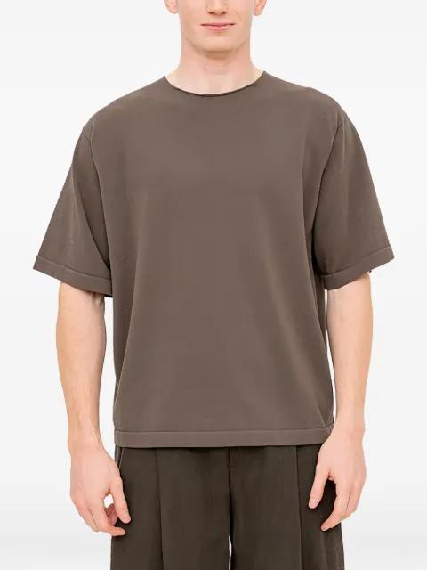 short-sleeve knit T-shirt by DEVOA