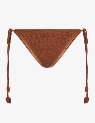 Ammie Crochet Knit Bikini Bottoms by DEVON WINDSOR