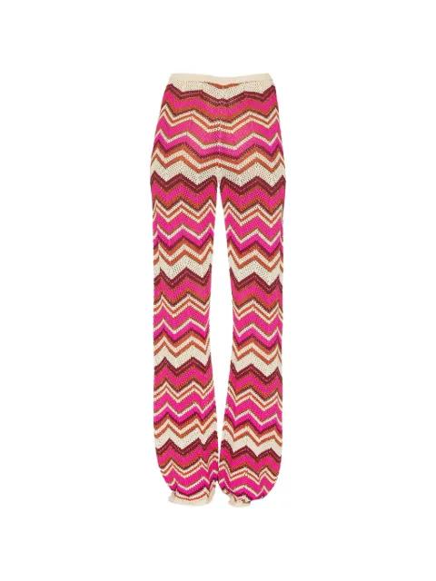 Cierra chevron-knit trousers by DEVON WINDSOR