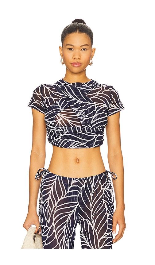 DEVON WINDSOR Alder Top in Navy by DEVON WINDSOR