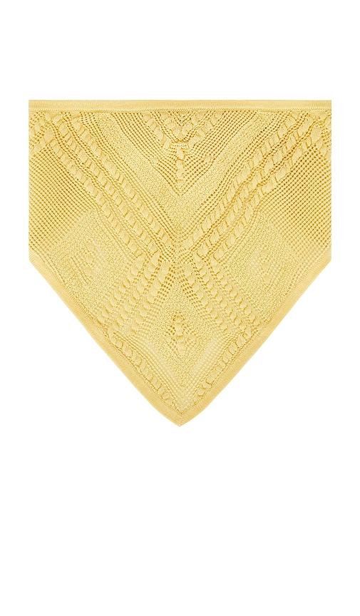 DEVON WINDSOR Crochet Bandana in Yellow by DEVON WINDSOR
