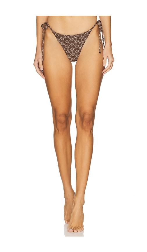 DEVON WINDSOR Eadie Bottom in Brown by DEVON WINDSOR