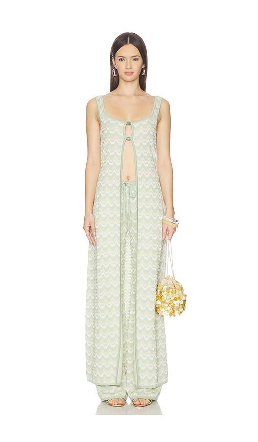 DEVON WINDSOR Fara Top in Green,Gold by DEVON WINDSOR