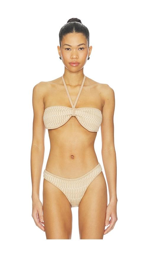 DEVON WINDSOR Finn Bikini Top in Nude by DEVON WINDSOR