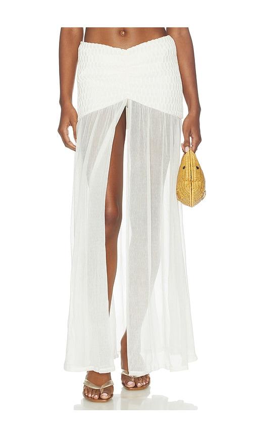 DEVON WINDSOR Florella Skirt in White by DEVON WINDSOR