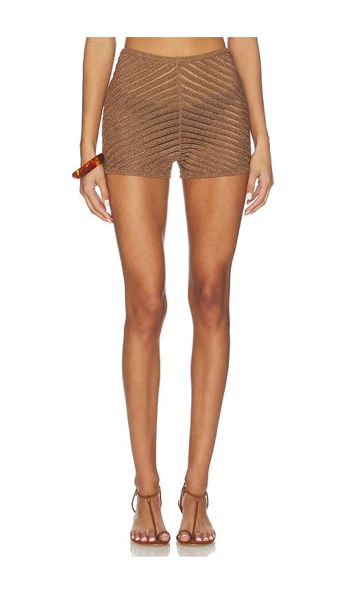 DEVON WINDSOR Gem Short in Taupe by DEVON WINDSOR