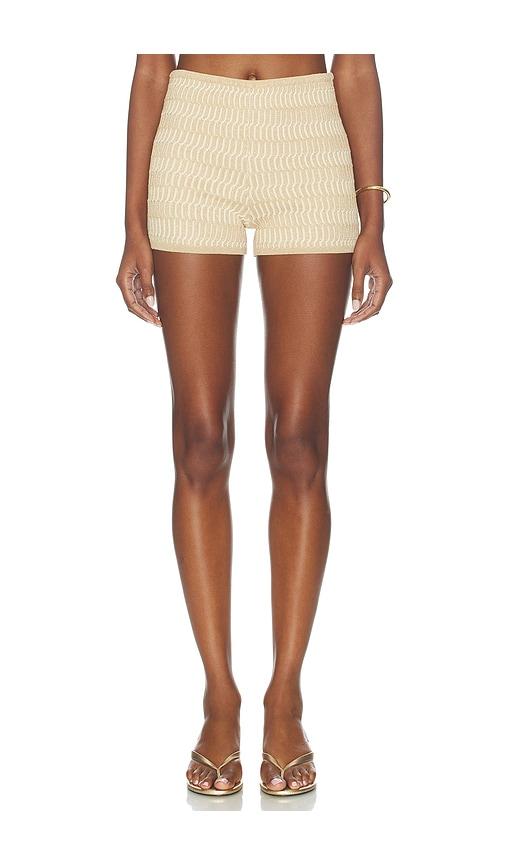 DEVON WINDSOR Grazia Short in Metallic Gold by DEVON WINDSOR