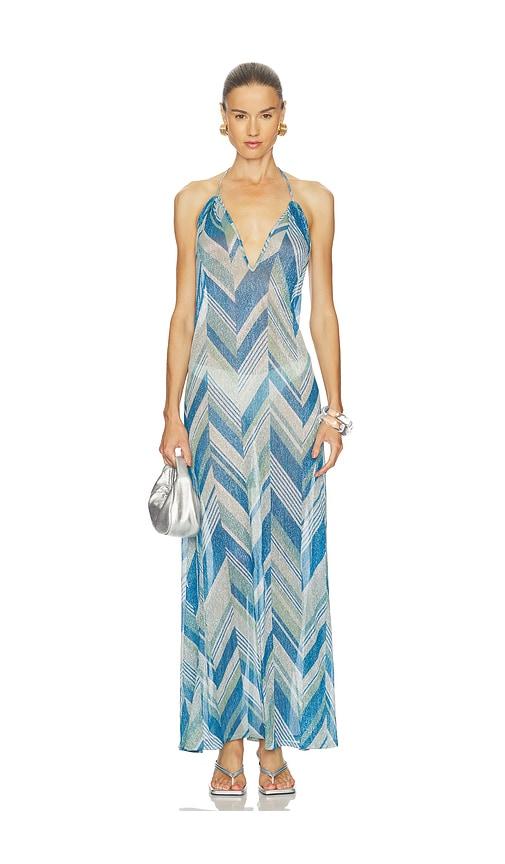DEVON WINDSOR Isadora Maxi Dress in Blue by DEVON WINDSOR