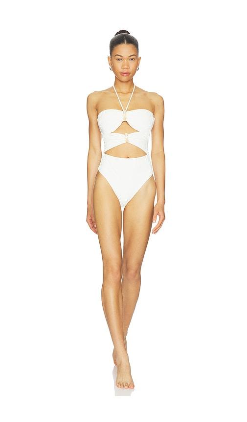 DEVON WINDSOR Isla Full-piece in Ivory by DEVON WINDSOR