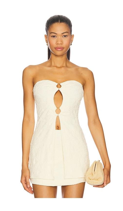 DEVON WINDSOR Joy Top in Cream by DEVON WINDSOR