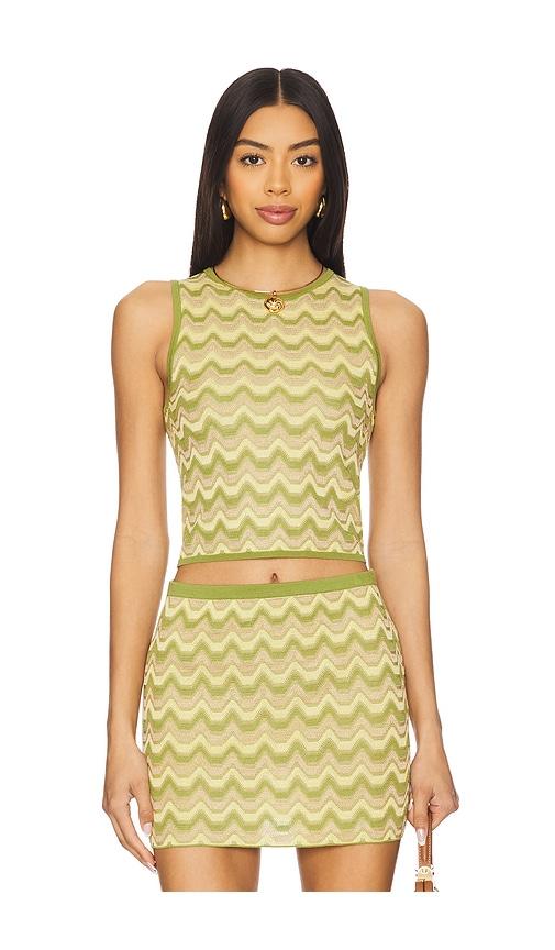 DEVON WINDSOR Lata Top in Green by DEVON WINDSOR