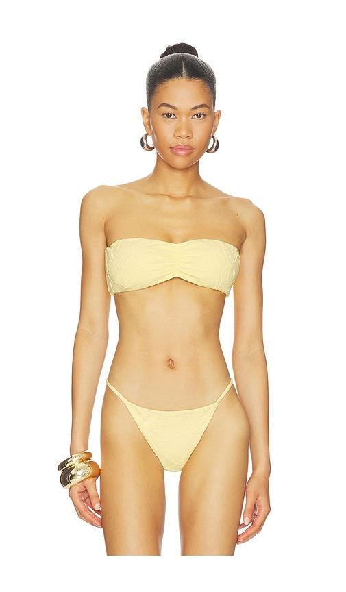 DEVON WINDSOR Navi Top in Yellow by DEVON WINDSOR