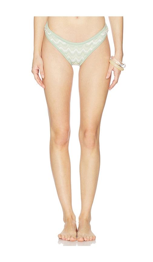DEVON WINDSOR Paola Bikini Bottom in Green by DEVON WINDSOR