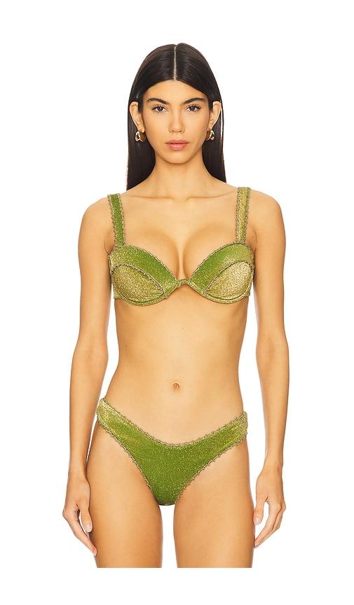 DEVON WINDSOR Winslow Bikini Top in Olive by DEVON WINDSOR