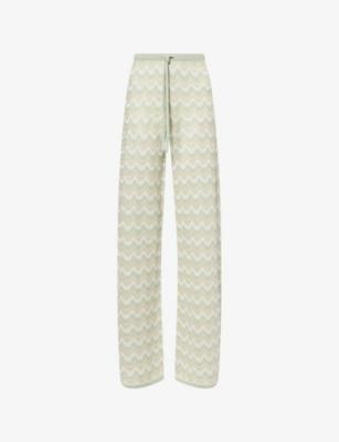 Fiora Stripe Knitted Trousers by DEVON WINDSOR