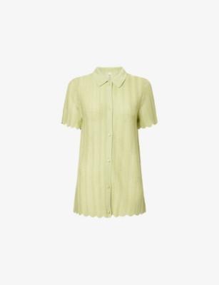 Irene Open-Knit Shirt by DEVON WINDSOR