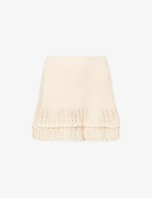 Wrenn Crochet Mini Skirt by DEVON WINDSOR