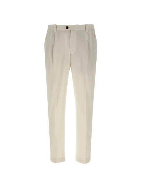 elasticated-pleated trousers by DEVORE