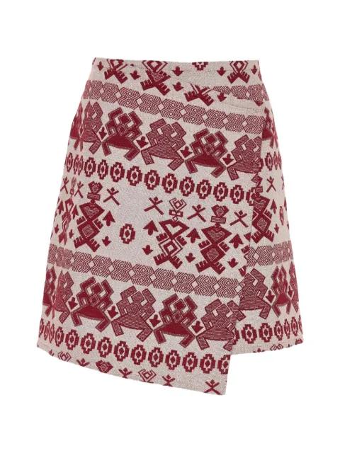 geometric-pattern mini skirt by DEVOTION