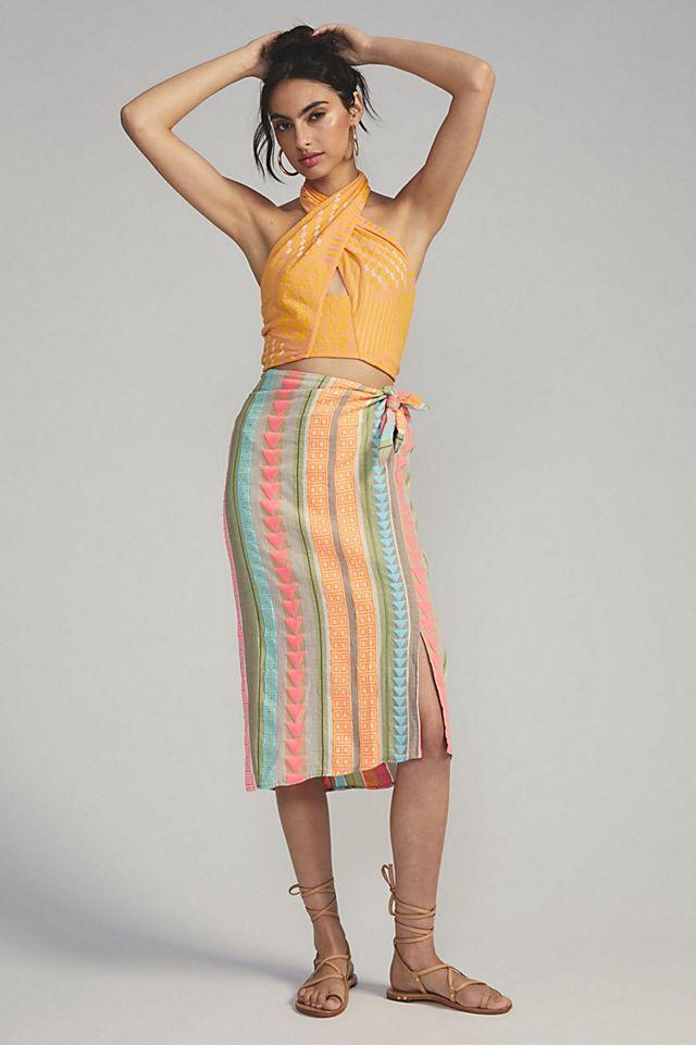 Devotion Knot-Front Midi Skirt by DEVOTION | FREE PEOPLE