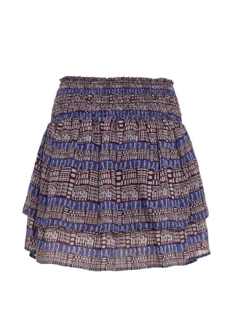 ruffled patterned skirt by DEVOTION