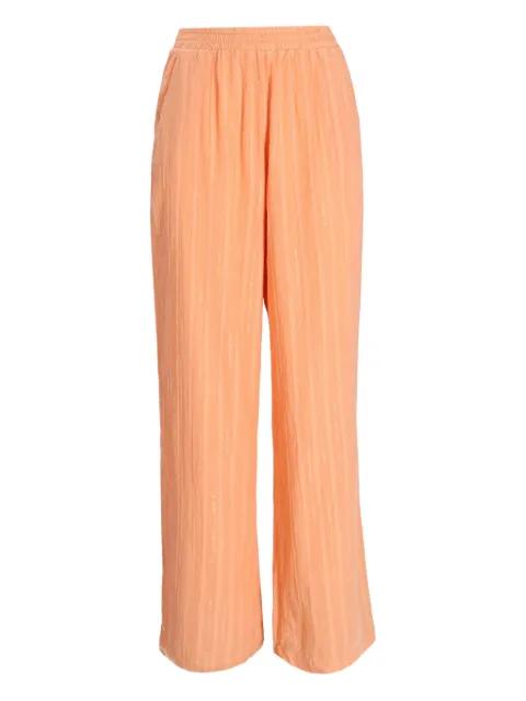 striped cotton trousers by DEVOTION