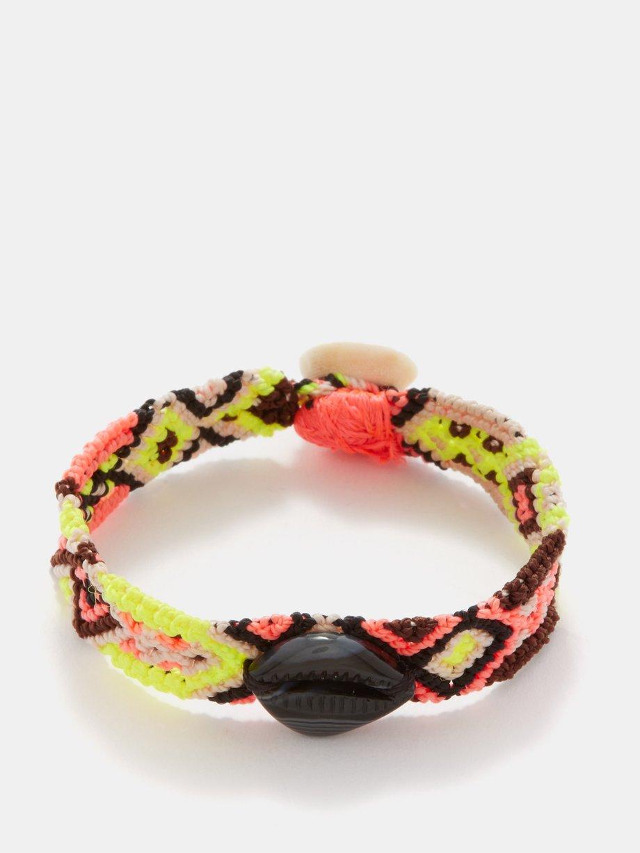 Chione onyx braided bracelet by DEZSO