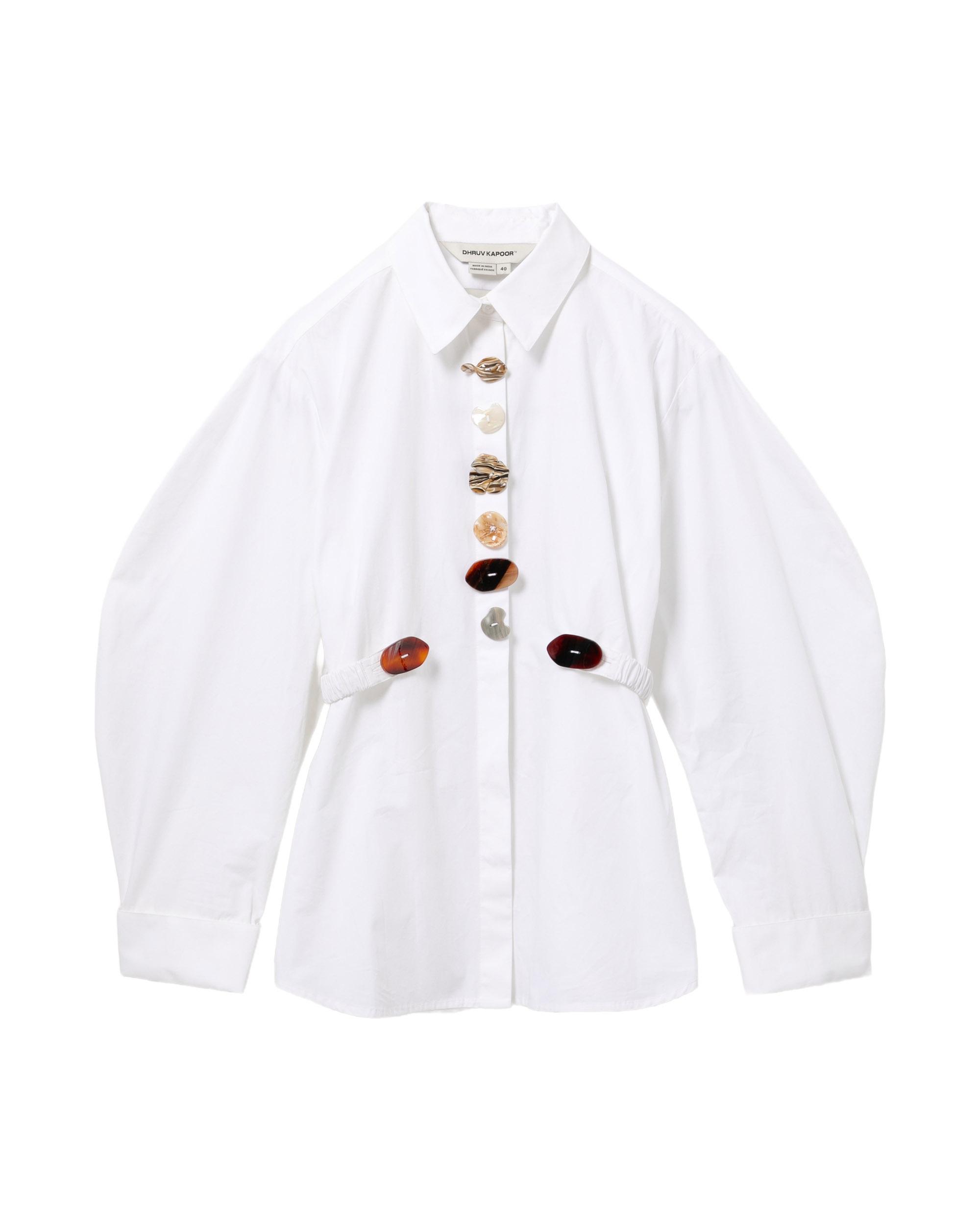 Button-detail long sleeve shirt by DHRUV KAPOOR
