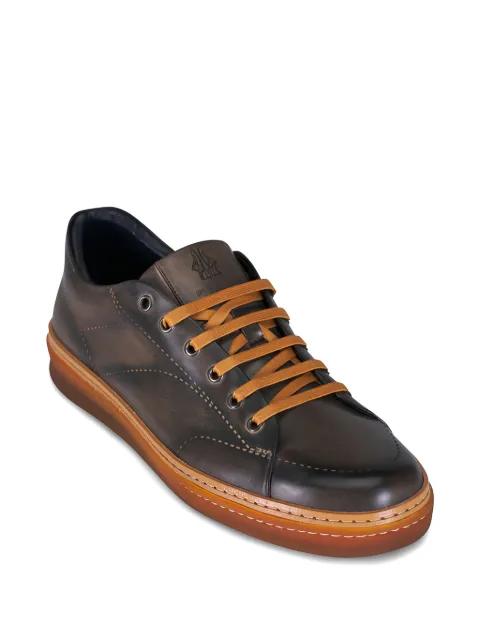laced leather sneakers by DI BIANCO