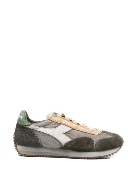 Equipe beige dew detail leather sneakers by DIADORA