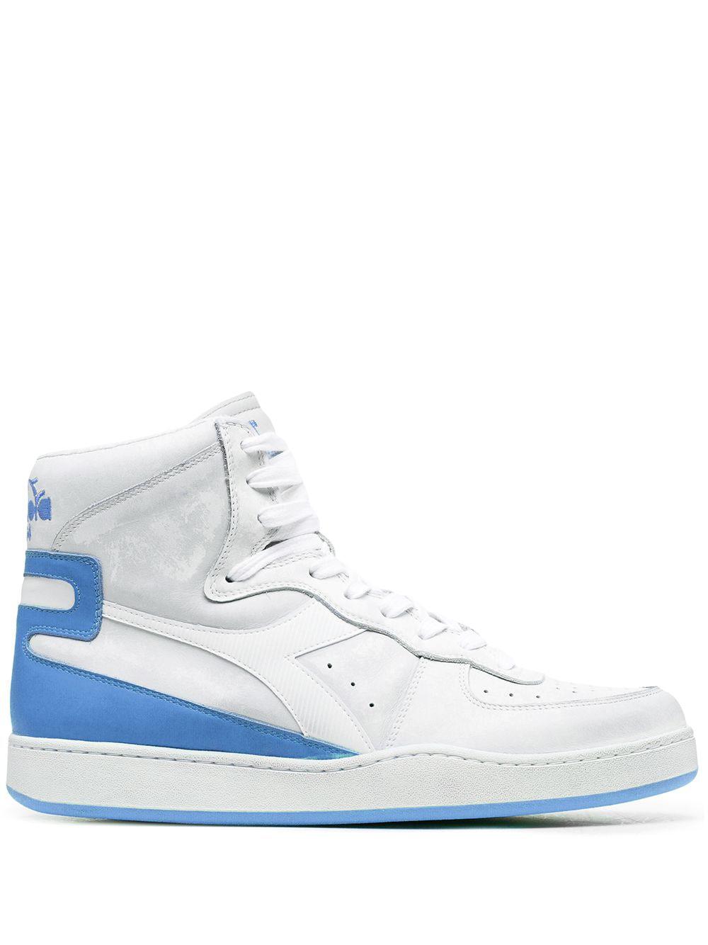 high-top panelled leather sneakers by DIADORA